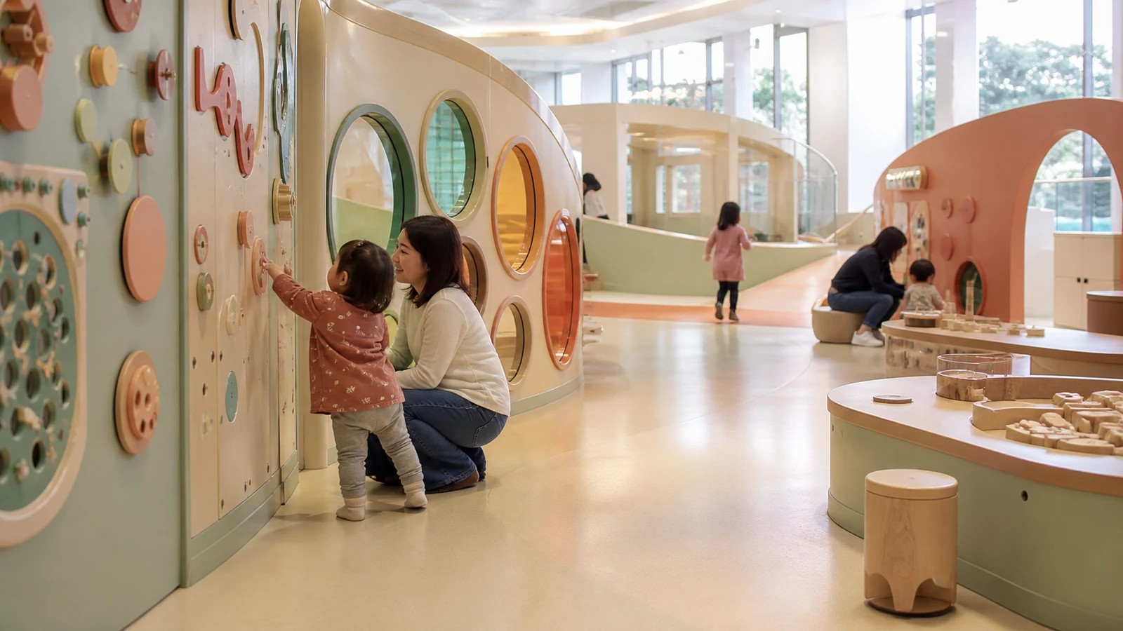 Early Childhood & Sensory Learning in a modern children's museum or science center