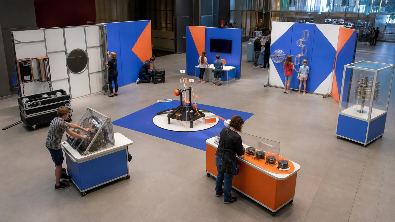 Traveling & Temporary Exhibitions in a modern children's museum or science center
