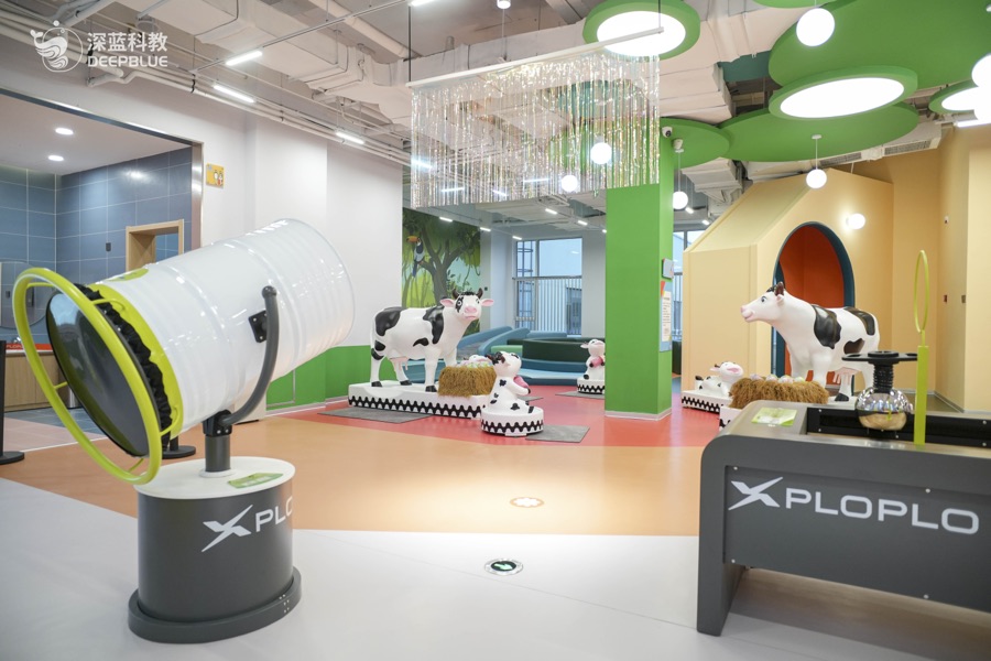 XPLOPLO second-floor colorful exhibit space for children