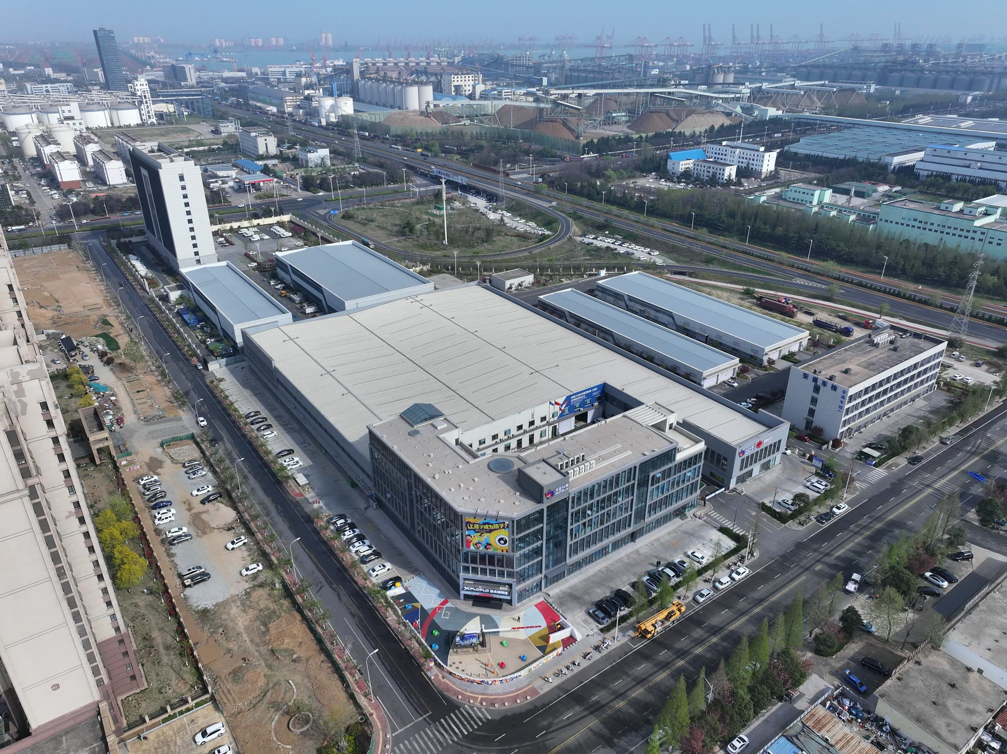 Aerial view of the DEEPBLUE manufacturing base in Shandong, China Aerial view of the DEEPBLUE manufacturing base in Shandong, China